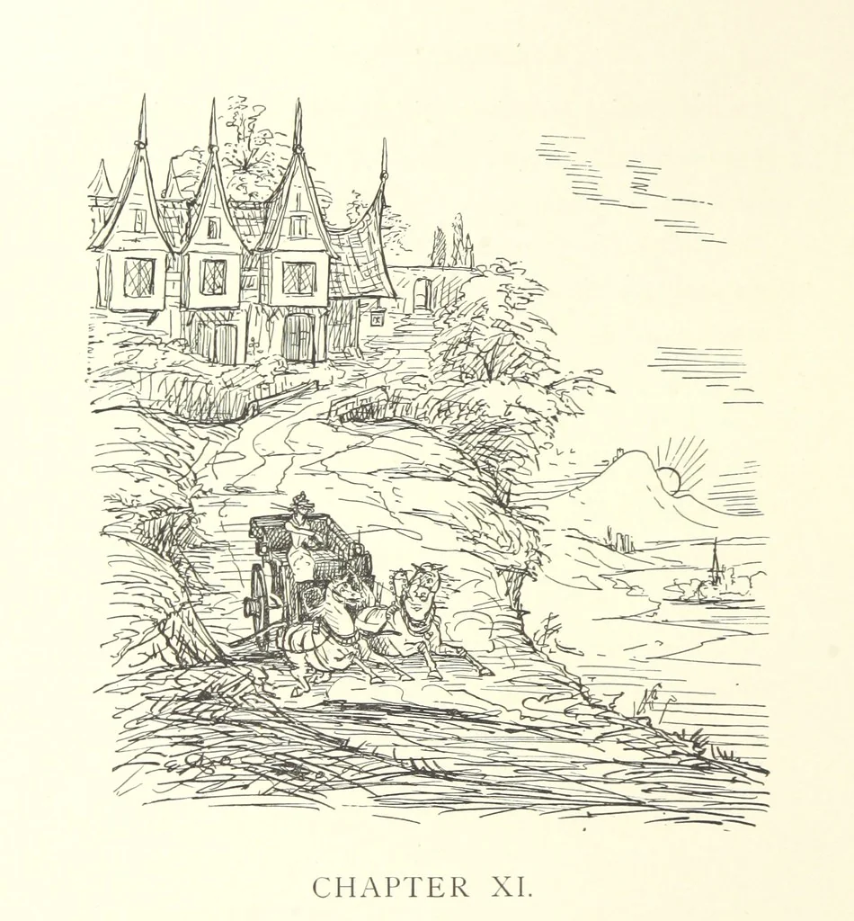 An illustration from Belle and the Dragon. An elfin comedy, 1894, leaf 178