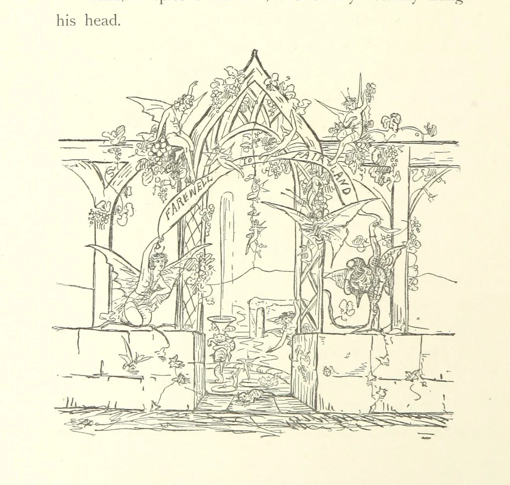 An illustration from Belle and the Dragon. An elfin comedy, 1894, leaf 188