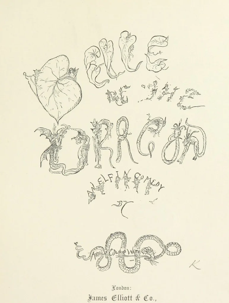 An illustration from Belle and the Dragon. An elfin comedy, 1894, leaf 7