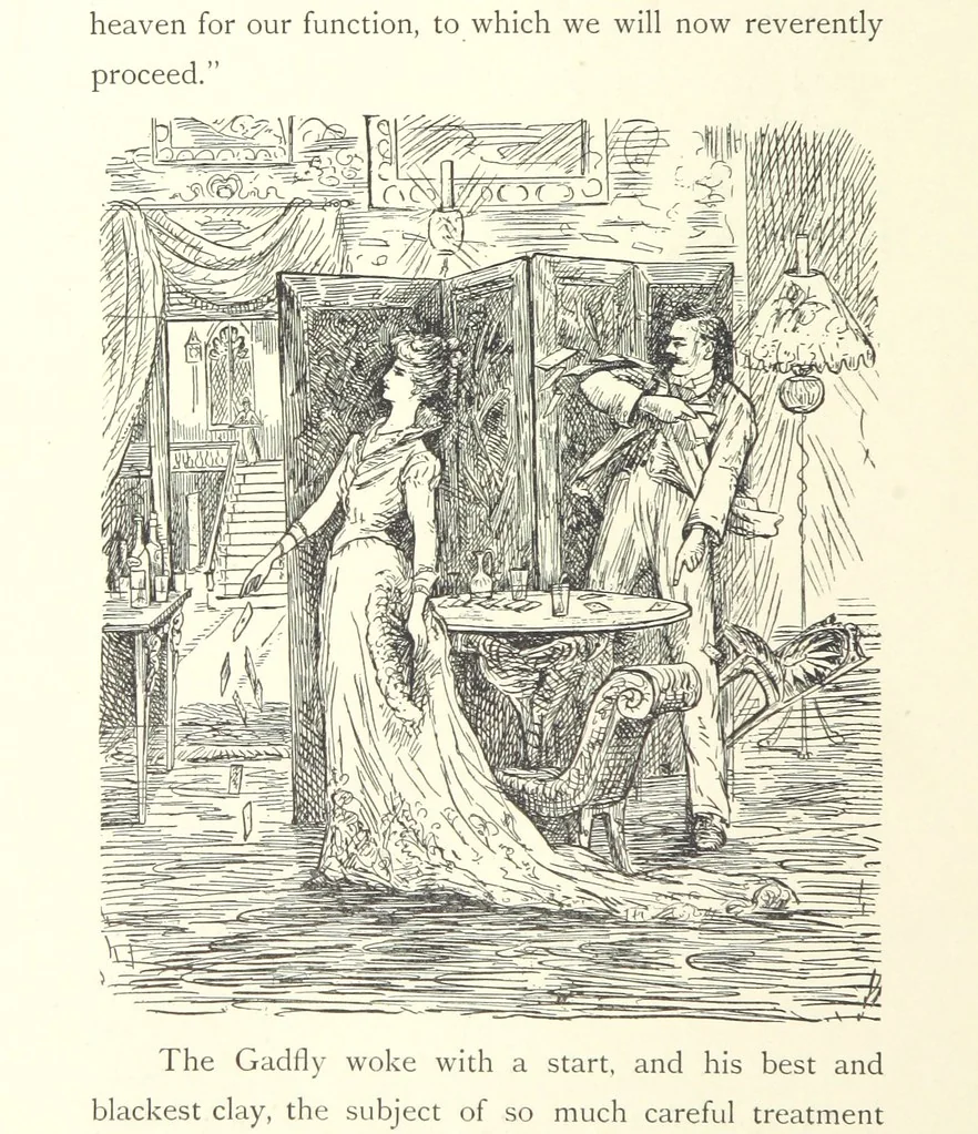 An illustration from Belle and the Dragon. An elfin comedy, 1894, leaf 80