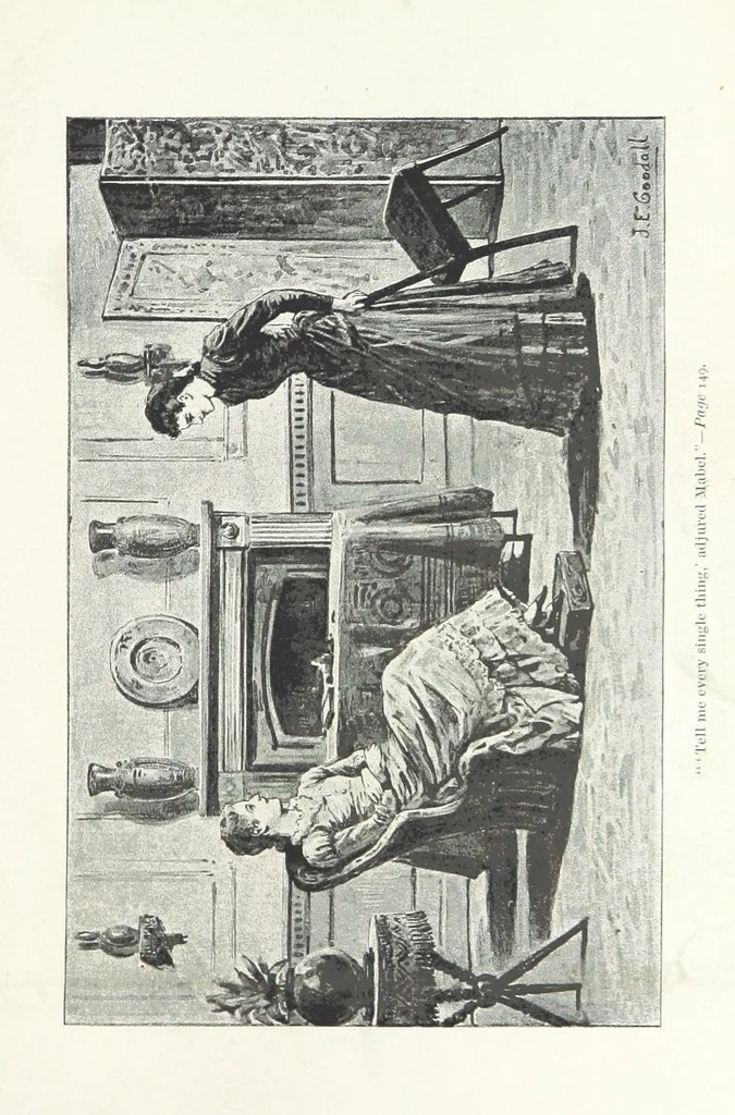 An illustration from A Sage of Sixteen, etc, 1889, leaf 169