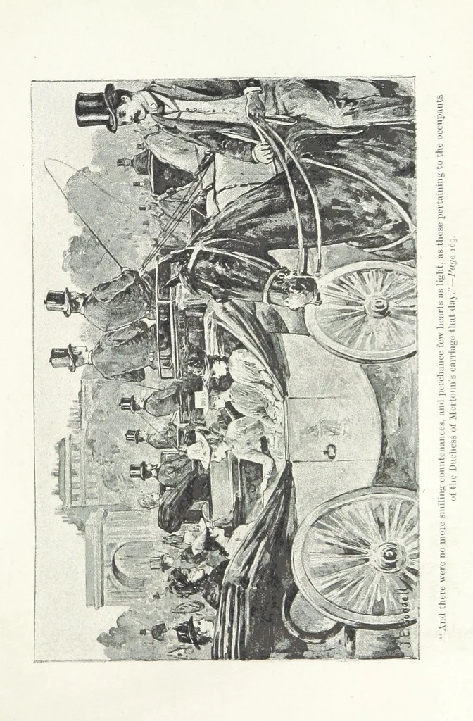 An illustration from A Sage of Sixteen, etc, 1889, leaf 189