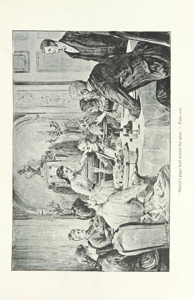 An illustration from A Sage of Sixteen, etc, 1889, leaf 231