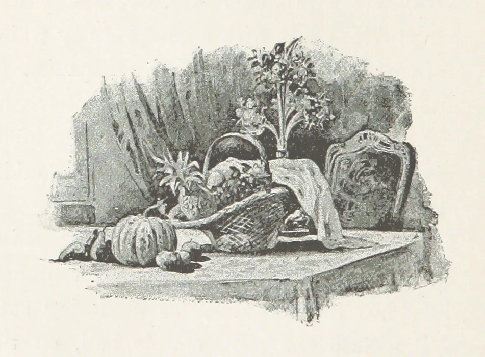An illustration from A Sage of Sixteen, etc, 1889, leaf 236