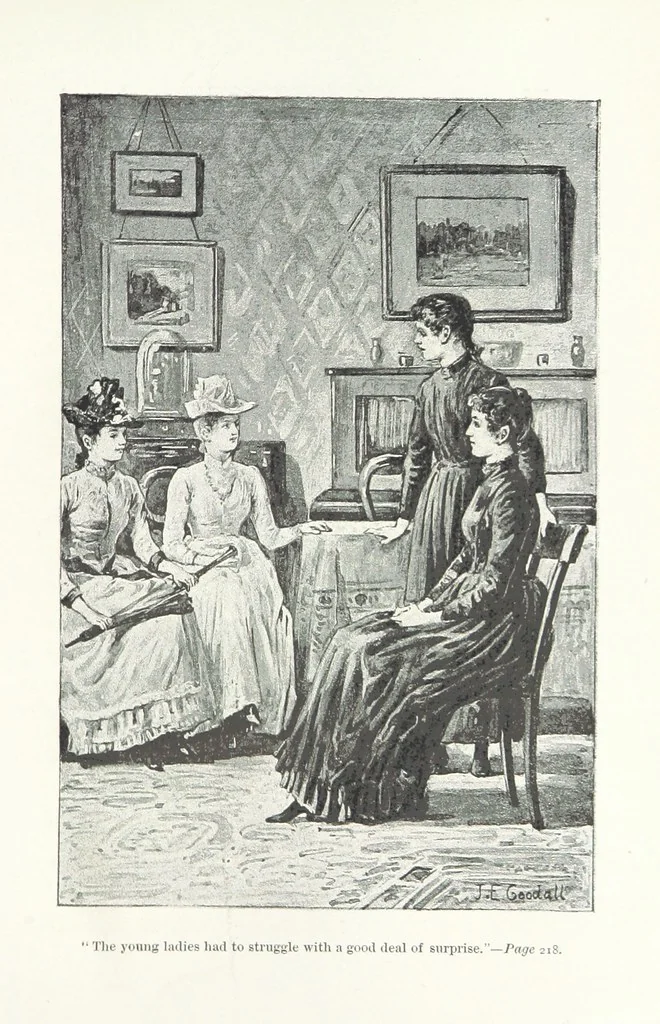 An illustration from A Sage of Sixteen, etc, 1889, leaf 245