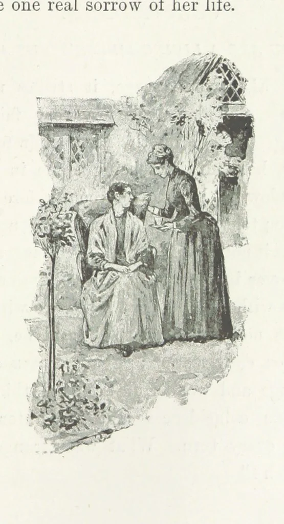 An illustration from A Sage of Sixteen, etc, 1889, leaf 267