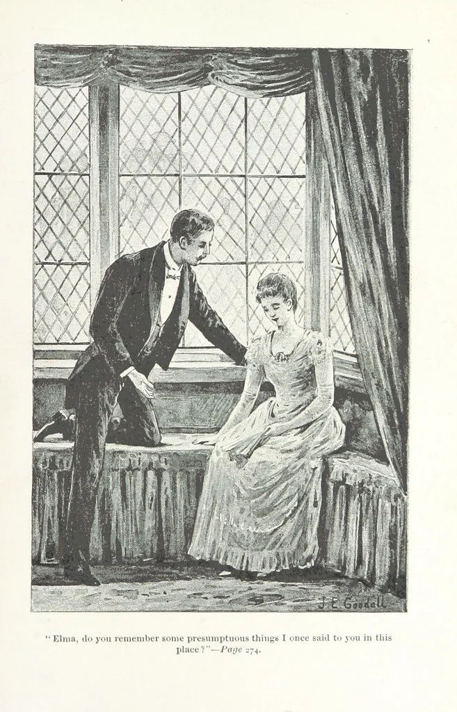 An illustration from A Sage of Sixteen, etc, 1889, leaf 309