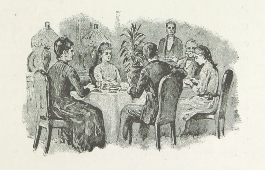 An illustration from A Sage of Sixteen, etc, 1889, leaf 39