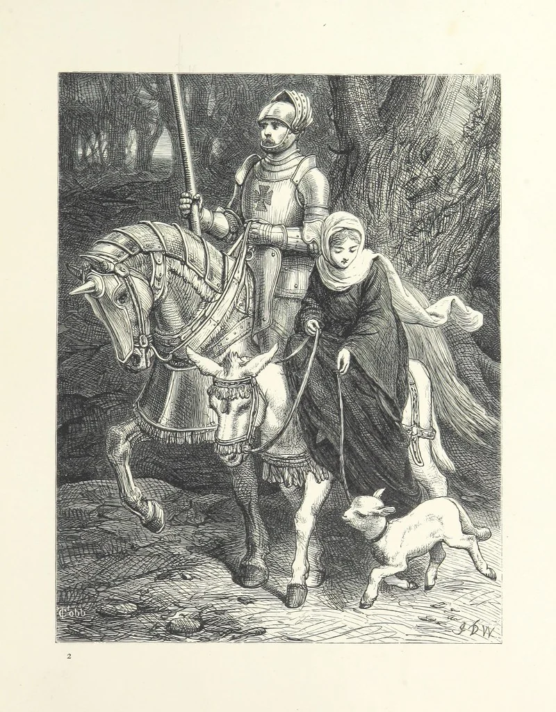 An illustration from Pictures from English Literature ... With twenty illustrations, by J. C. Horsley, E. M. Ward, W. F. Yeames, etc, 1870, leaf 31