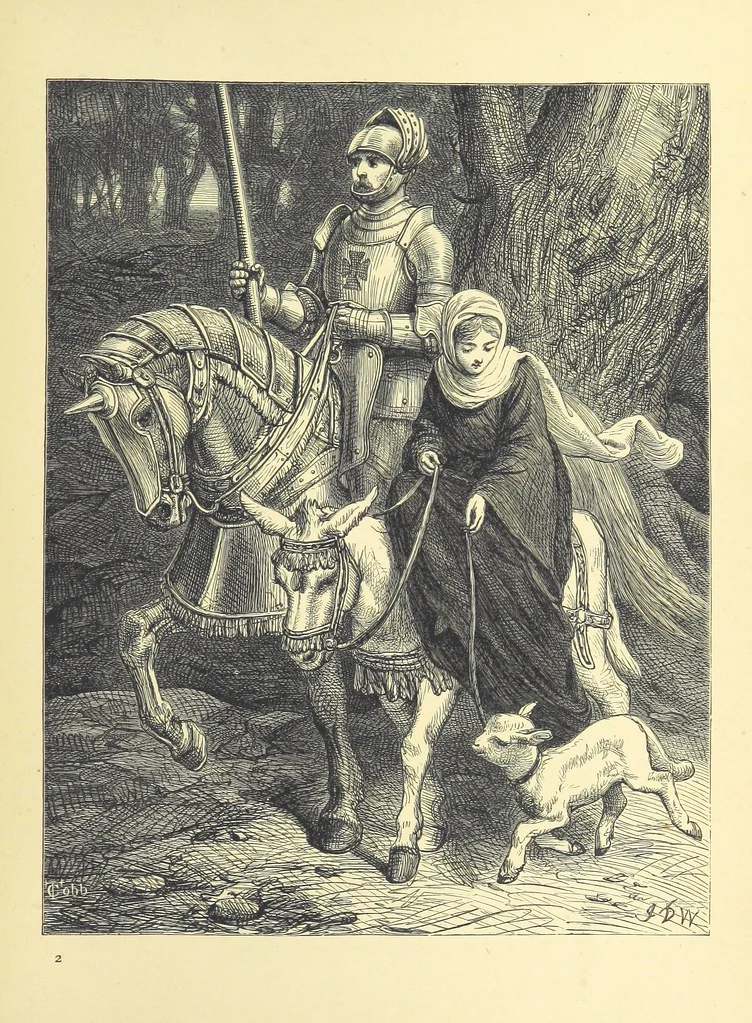 An illustration from Pictures from English Literature ... With twenty illustrations, by J. C. Horsley, E. M. Ward, W. F. Yeames, etc, 1880, leaf 31