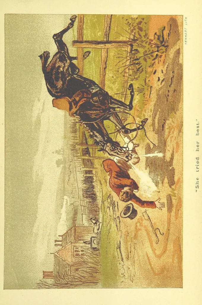An illustration from Fair Diana. By “Wanderer” ... With illustrations by G. Bowers. [A novel, 1884, leaf 255
