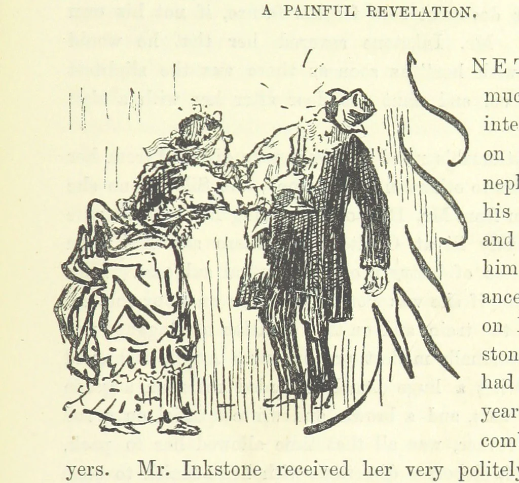 An illustration from Fair Diana. By “Wanderer” ... With illustrations by G. Bowers. [A novel, 1884, leaf 355