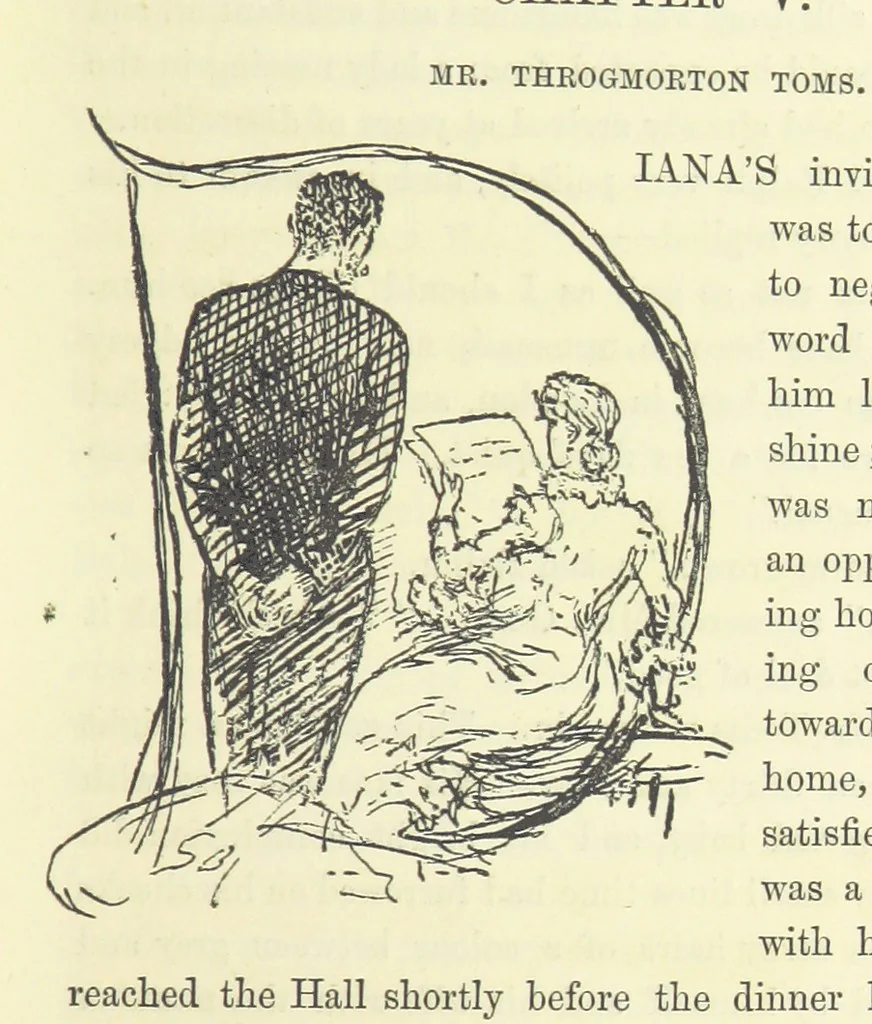 An illustration from Fair Diana. By “Wanderer” ... With illustrations by G. Bowers. [A novel, 1884, leaf 53