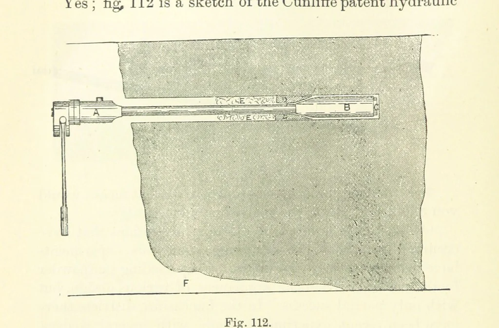 An illustration from A Comprehensive Reference Book on Practical Coal Mining ... Fourth edition, 1891, leaf 336