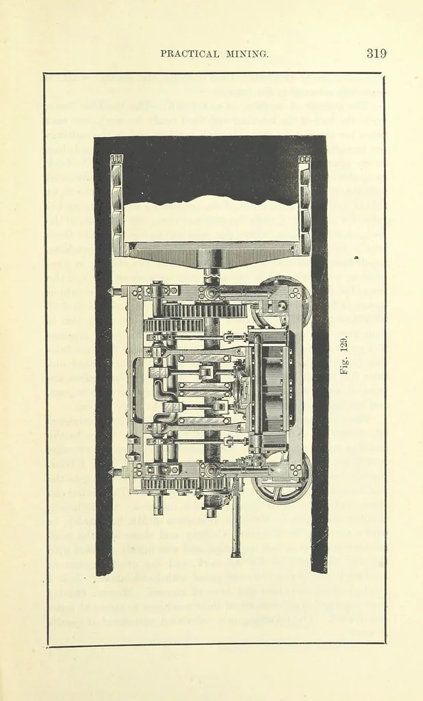 An illustration from A Comprehensive Reference Book on Practical Coal Mining ... Fourth edition, 1891, leaf 361