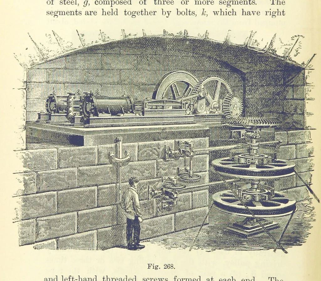 An illustration from A Comprehensive Reference Book on Practical Coal Mining ... Fourth edition, 1891, leaf 492