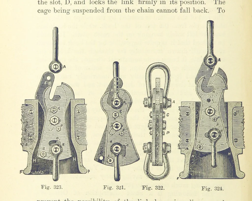 An illustration from A Comprehensive Reference Book on Practical Coal Mining ... Fourth edition, 1891, leaf 556