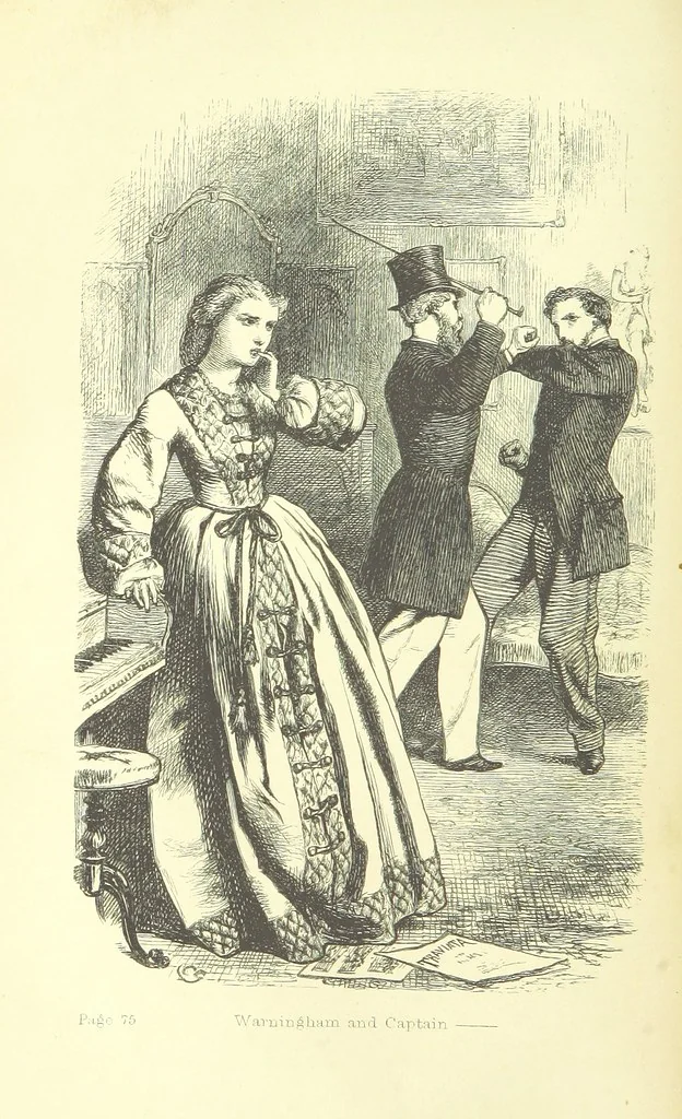 An illustration from Passages from the Diary of a Late Physician ... First series, 1864, leaf 106