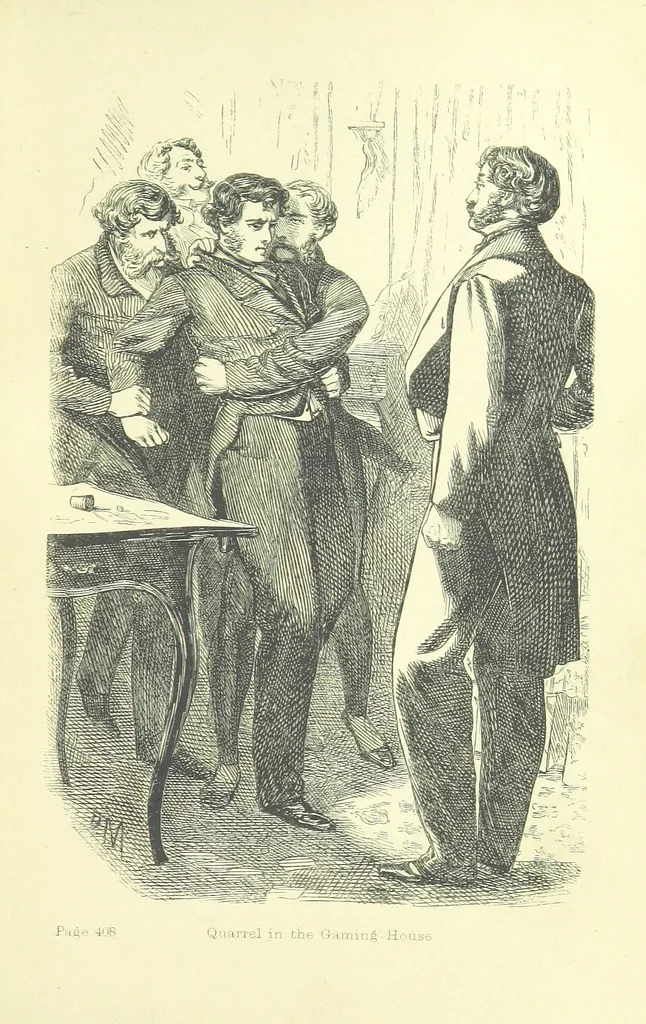 An illustration from Passages from the Diary of a Late Physician ... First series, 1864, leaf 455
