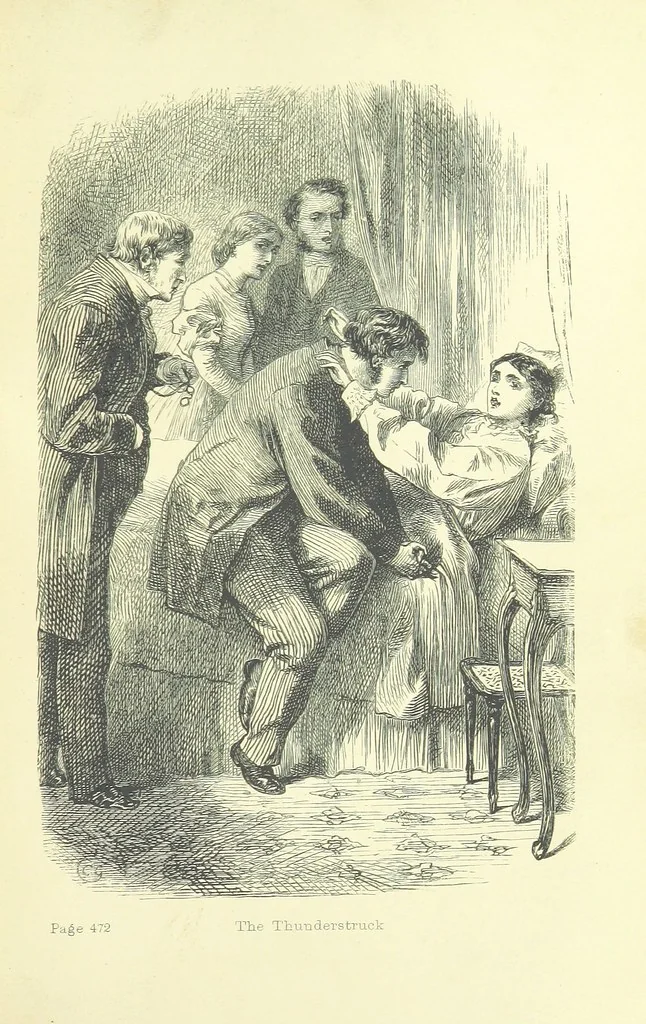 An illustration from Passages from the Diary of a Late Physician ... First series, 1864, leaf 525