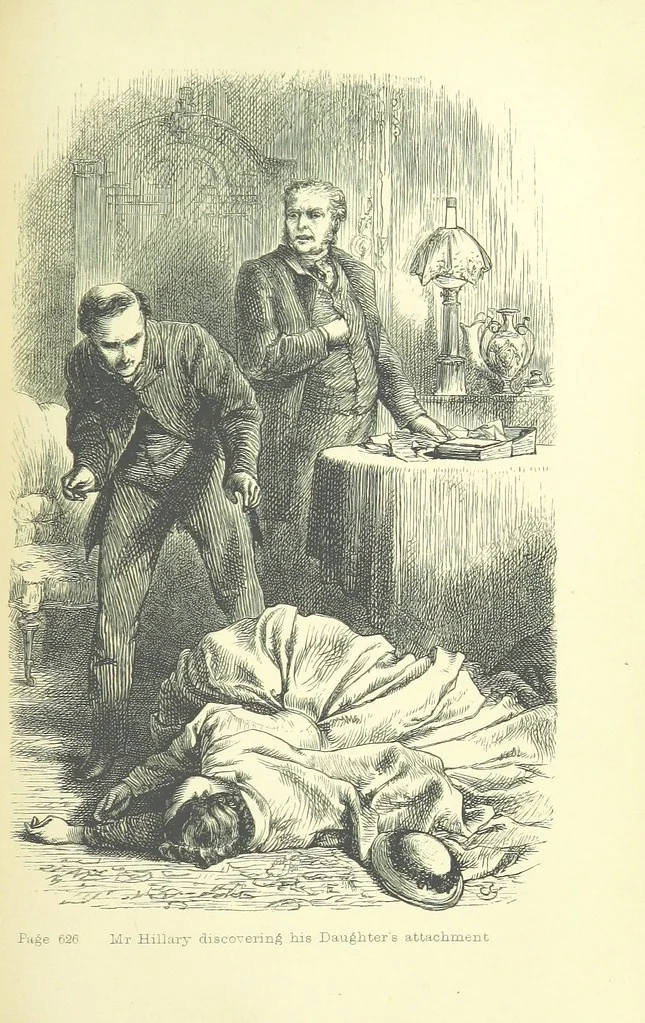 An illustration from Passages from the Diary of a Late Physician ... First series, 1864, leaf 689