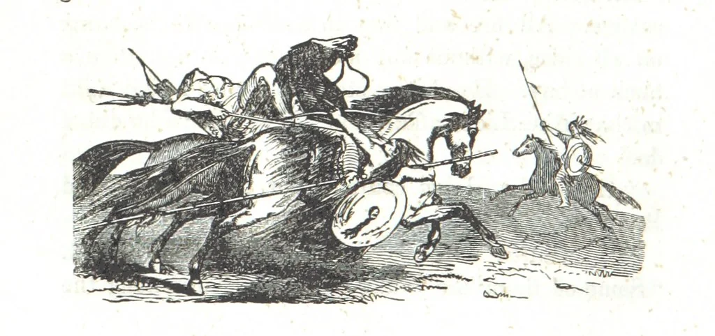 An illustration from Nights in a block house: or, sketches of border life, etc, 1852, leaf 138