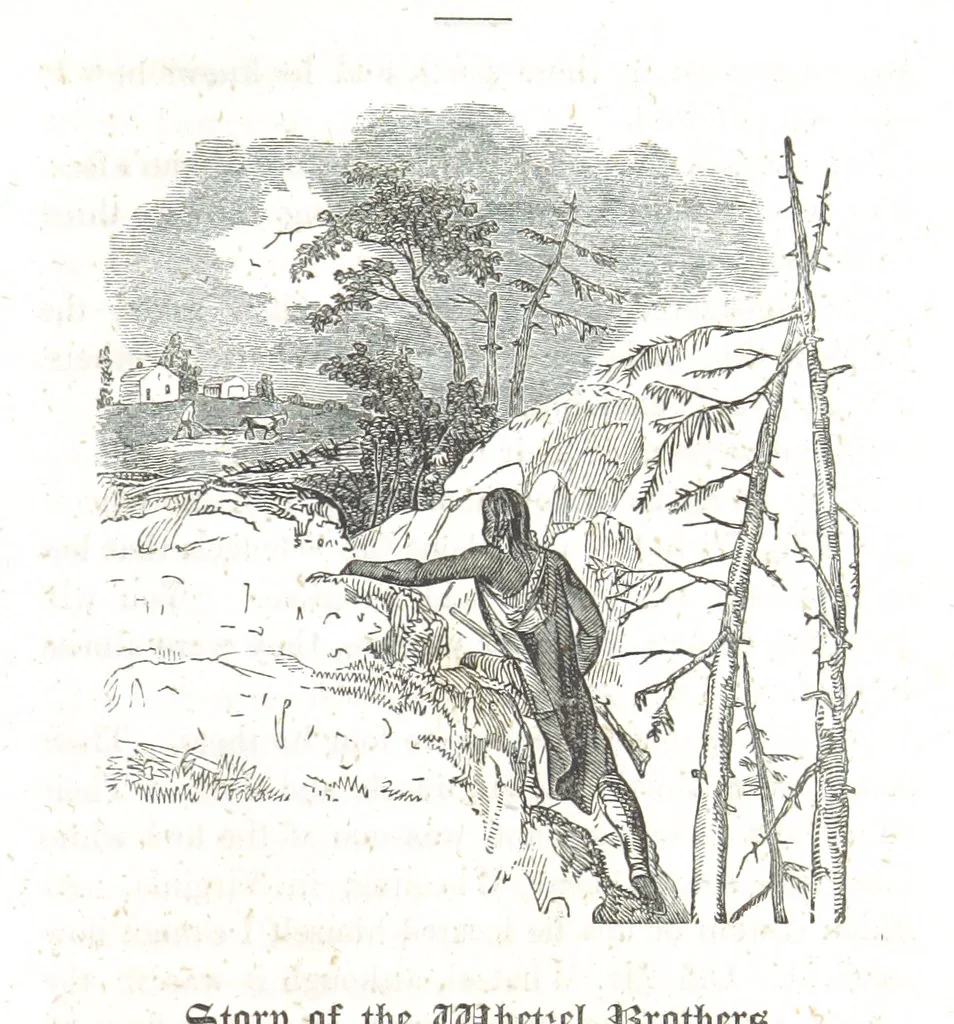 An illustration from Nights in a block house: or, sketches of border life, etc, 1852, leaf 143