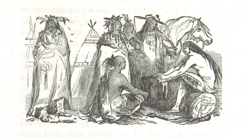 An illustration from Nights in a block house: or, sketches of border life, etc, 1852, leaf 175