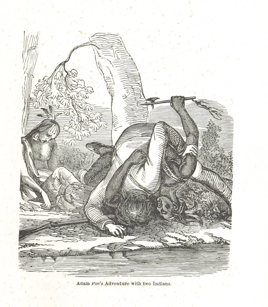 An illustration from Nights in a block house: or, sketches of border life, etc, 1852, leaf 181