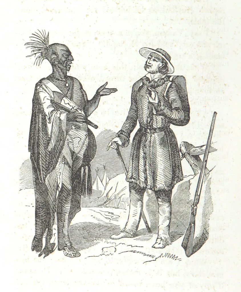 An illustration from Nights in a block house: or, sketches of border life, etc, 1852, leaf 186