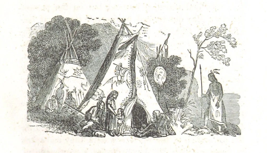 An illustration from Nights in a block house: or, sketches of border life, etc, 1852, leaf 187