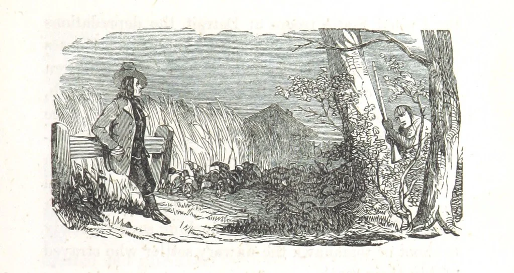 An illustration from Nights in a block house: or, sketches of border life, etc, 1852, leaf 19