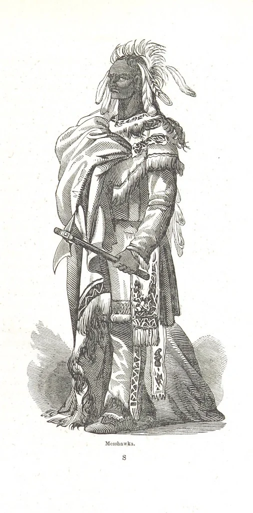 An illustration from Nights in a block house: or, sketches of border life, etc, 1852, leaf 211