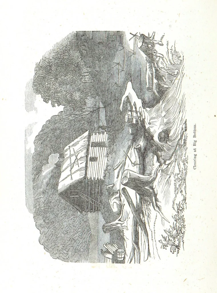 An illustration from Nights in a block house: or, sketches of border life, etc, 1852, leaf 250