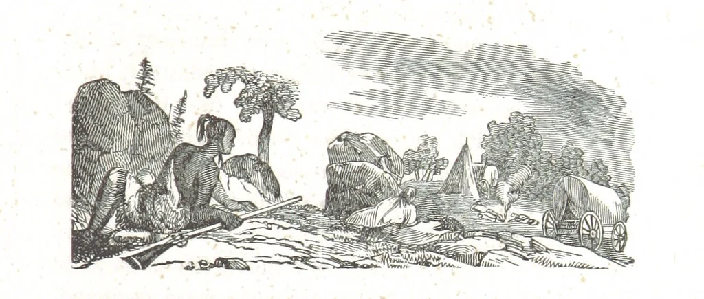 An illustration from Nights in a block house: or, sketches of border life, etc, 1852, leaf 251