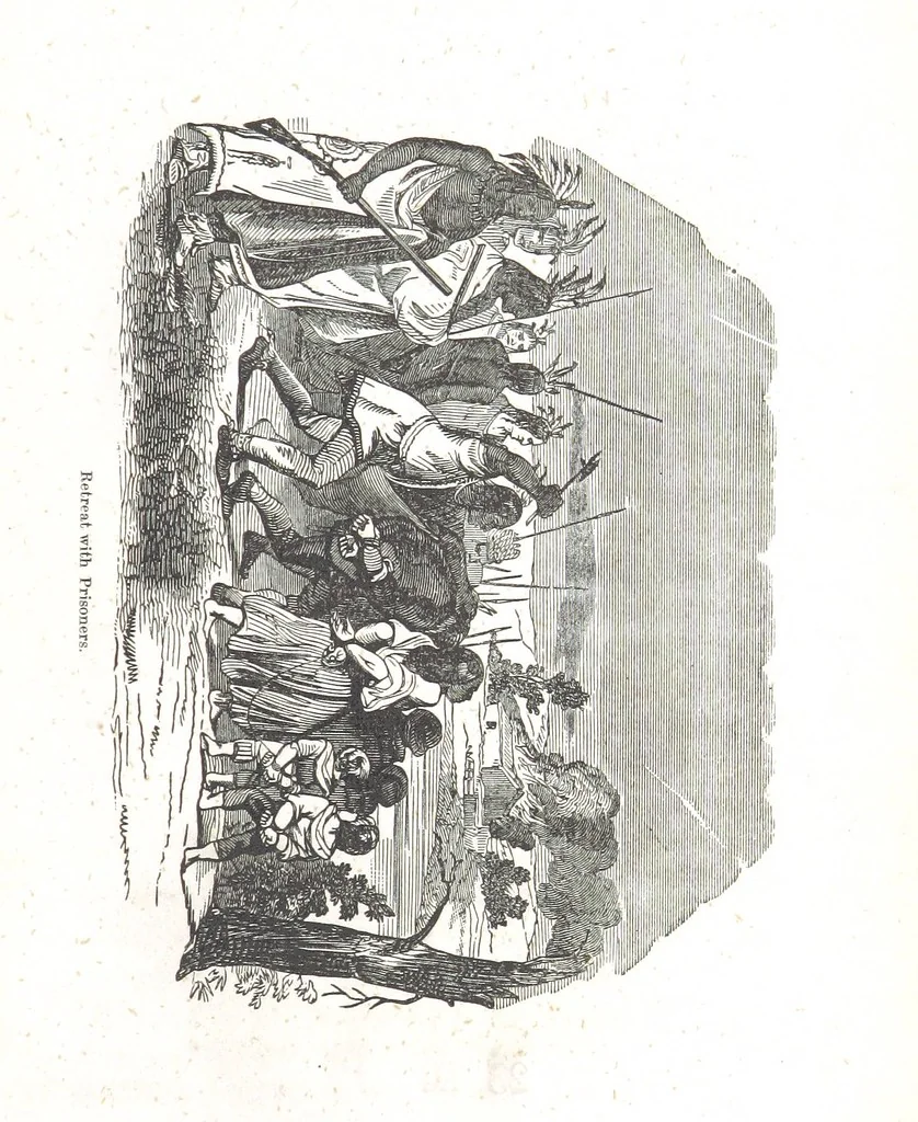 An illustration from Nights in a block house: or, sketches of border life, etc, 1852, leaf 255