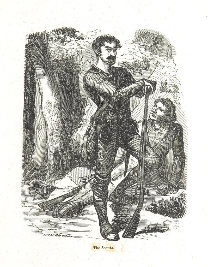 An illustration from Nights in a block house: or, sketches of border life, etc, 1852, leaf 263