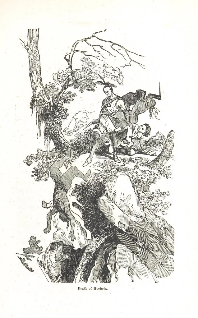 An illustration from Nights in a block house: or, sketches of border life, etc, 1852, leaf 267