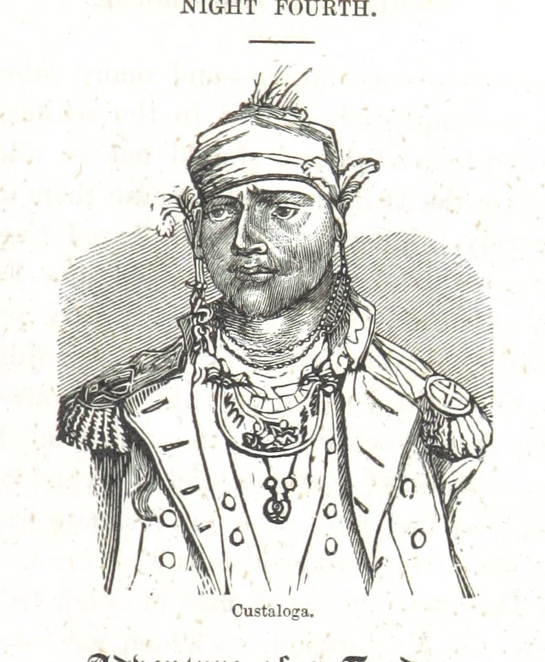 An illustration from Nights in a block house: or, sketches of border life, etc, 1852, leaf 269