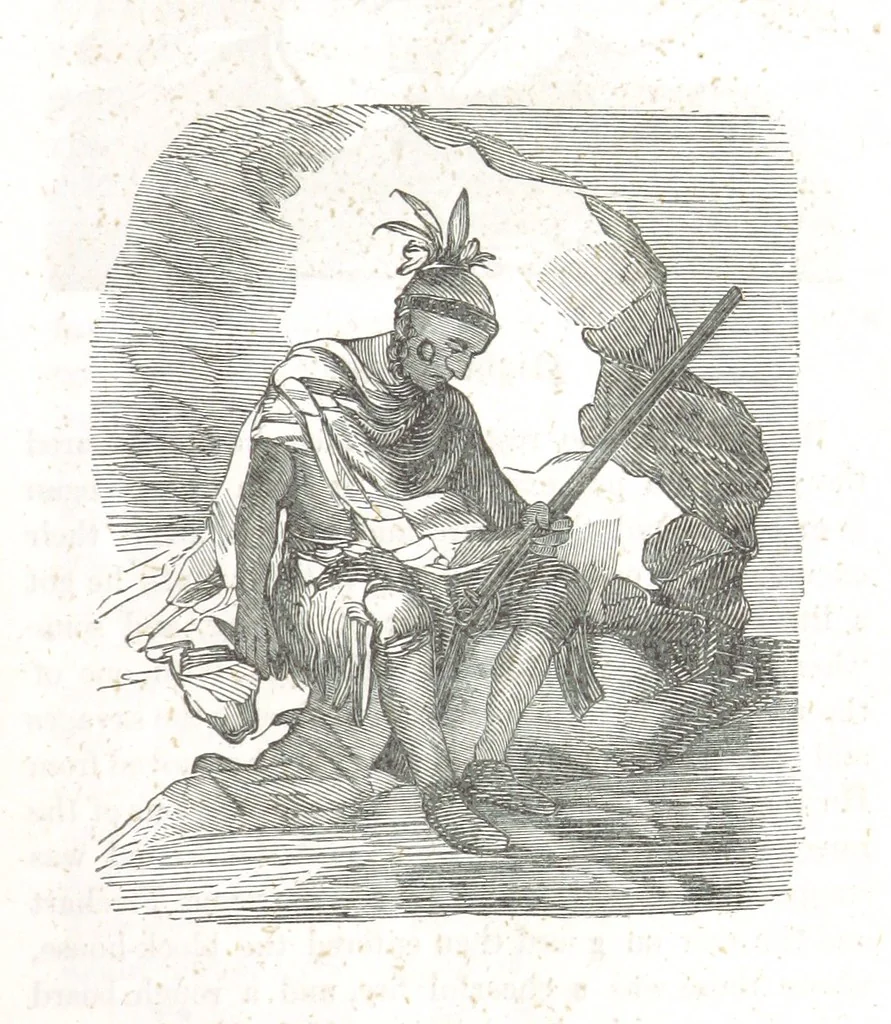 An illustration from Nights in a block house: or, sketches of border life, etc, 1852, leaf 27