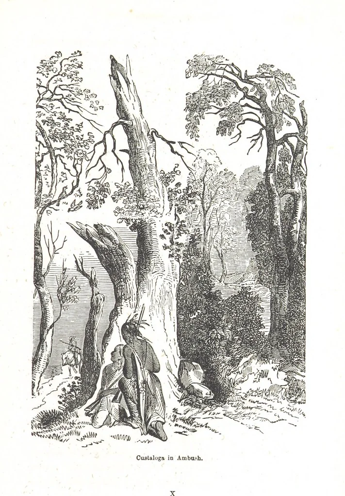 An illustration from Nights in a block house: or, sketches of border life, etc, 1852, leaf 271