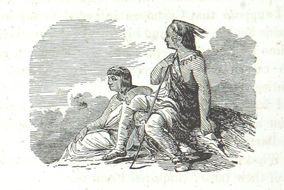 An illustration from Nights in a block house: or, sketches of border life, etc, 1852, leaf 276