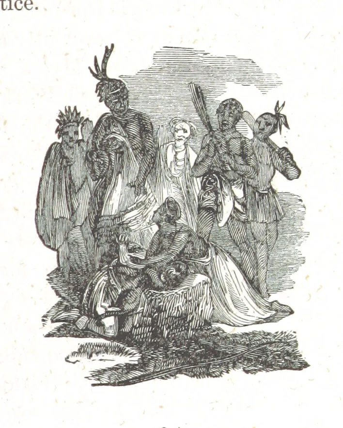 An illustration from Nights in a block house: or, sketches of border life, etc, 1852, leaf 307