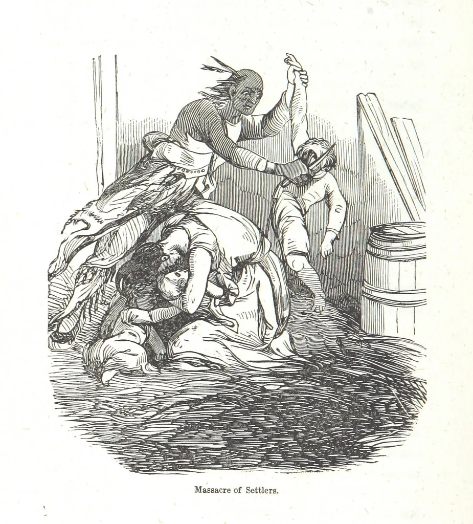 An illustration from Nights in a block house: or, sketches of border life, etc, 1852, leaf 334