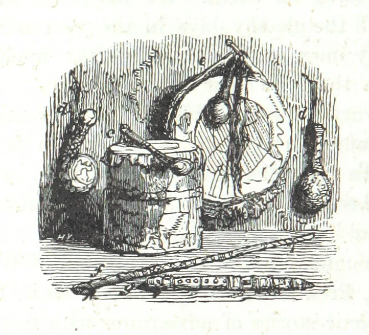 An illustration from Nights in a block house: or, sketches of border life, etc, 1852, leaf 350