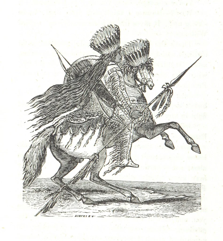 An illustration from Nights in a block house: or, sketches of border life, etc, 1852, leaf 368