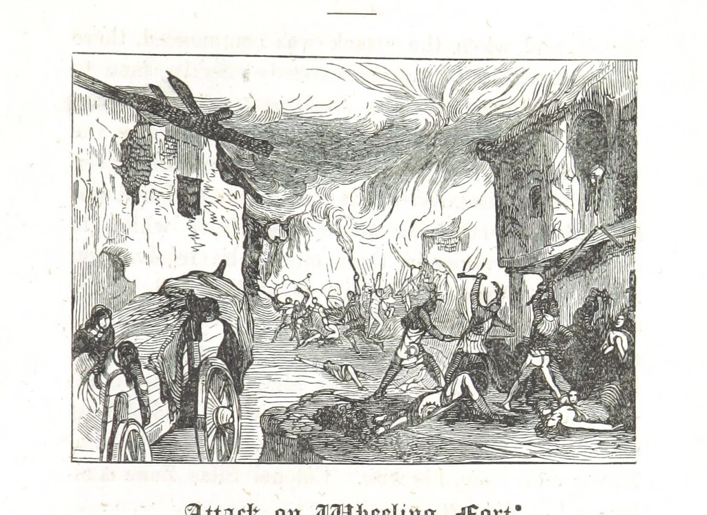 An illustration from Nights in a block house: or, sketches of border life, etc, 1852, leaf 369
