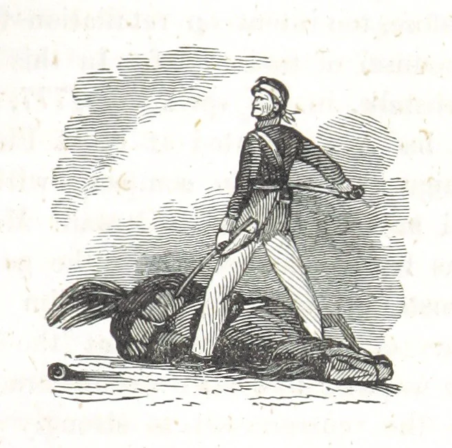 An illustration from Nights in a block house: or, sketches of border life, etc, 1852, leaf 377
