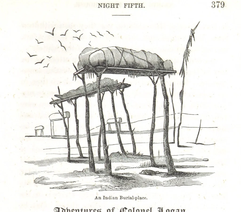 An illustration from Nights in a block house: or, sketches of border life, etc, 1852, leaf 385