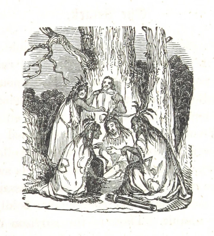 An illustration from Nights in a block house: or, sketches of border life, etc, 1852, leaf 391